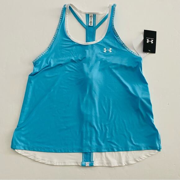 Under Armour | Racer Back Loose Fit Logo Trim Tank Top Bundle NWT L - Picture 3 of 10